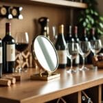 Sådan skaber du den perfekte vinbar derhjemme med et bordspejl til din vinbar