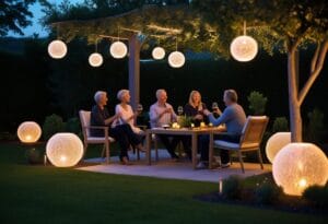 Read more about the article Skab den perfekte stemning til vinoplevelser i haven med lyskugler